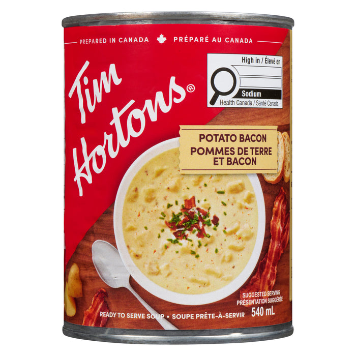 Tim Hortons Soupe Prête-à-Servir Pommes de Terre et Bacon, 540 ml