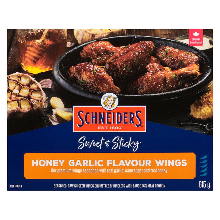 Schneiders Honey Garlic Flavour Wings - 615g