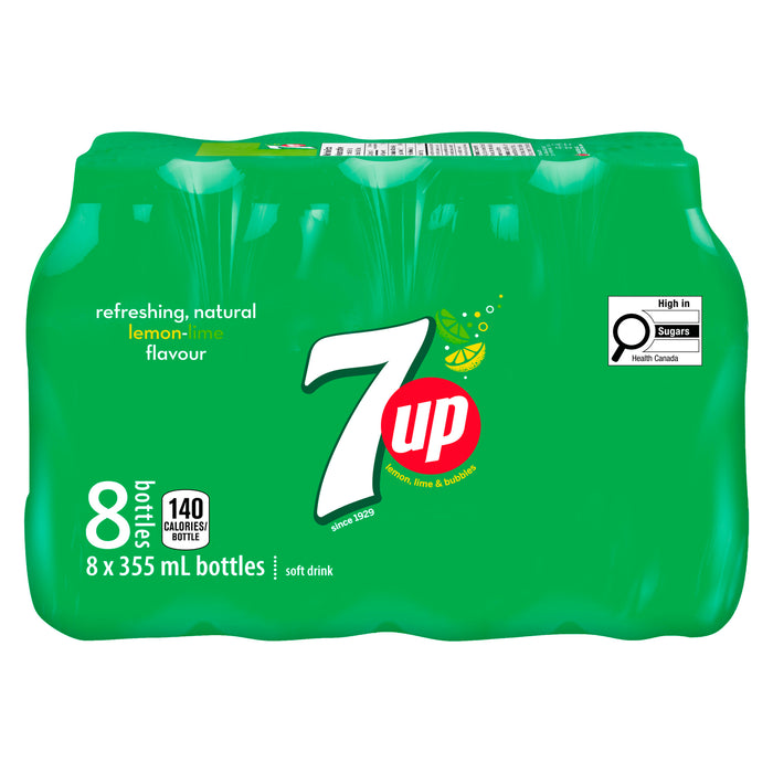 Mini bouteilles de 7UP, emb. 8, 355 ml