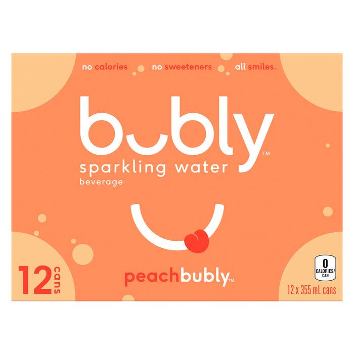 bubly Peach Sparkling Water 12pk. - 355ml
