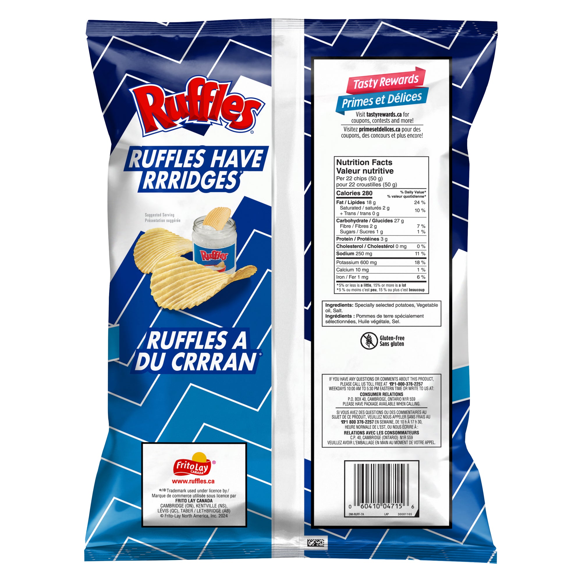 Ruffles Regular Ripple Potato Chips, 350-g – Giant Tiger