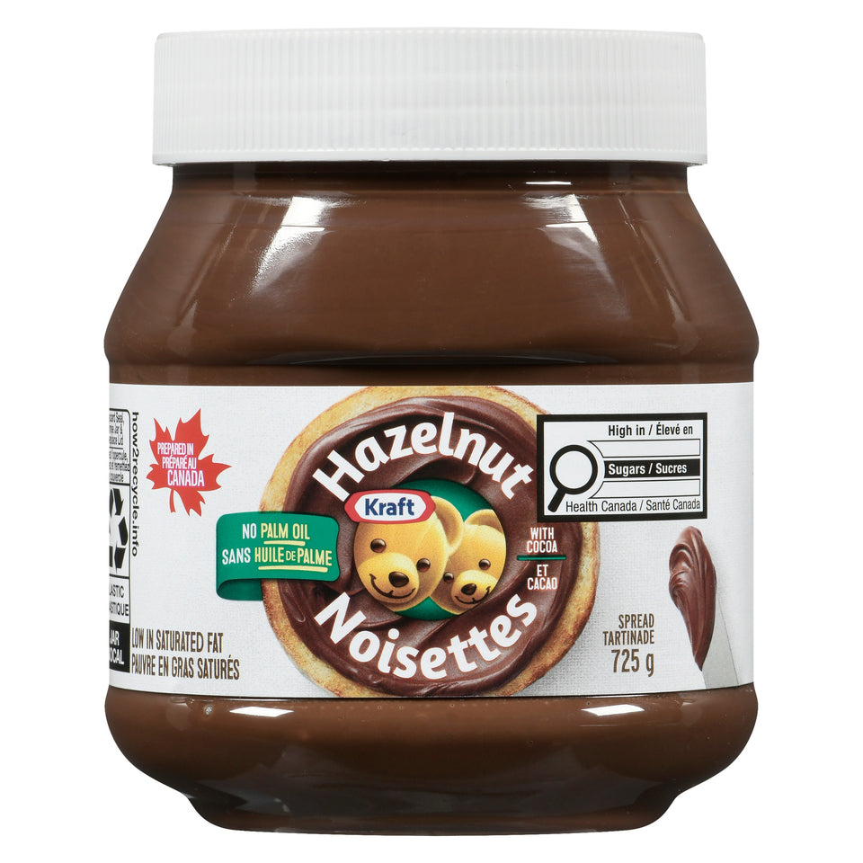 ぷーナッツ Kraft Hazelnut with Cocoa Spread, 725g – Giant Tiger