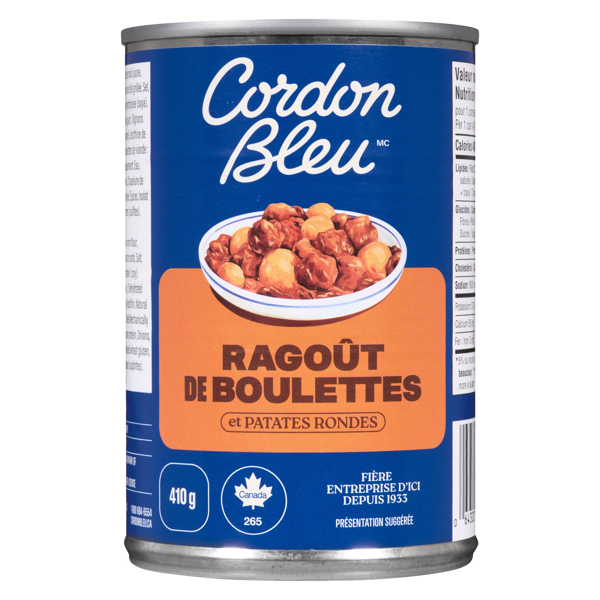 Cordon Bleu Meatballs in Gravy with Round Potatoes 410g Giant Tiger
