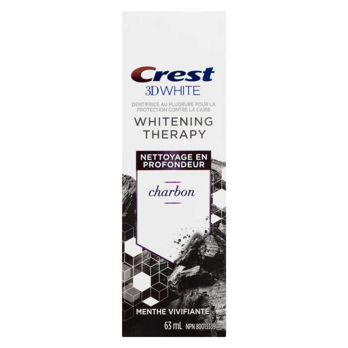Dentifrice Crest 3D White, charbon, 63-ml