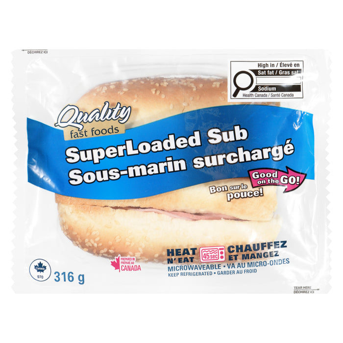 Quality Fast Foods Superloaded Sub 316 g