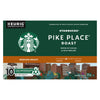 Emballage de 10 dosettes K-cups de café moulu de torréfaction moyenne Pike Place de Starbucks – 125 g