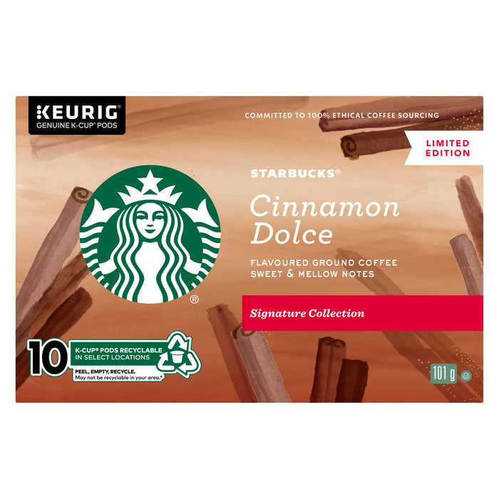 Starbucks Cinnamon Dolce Ground Coffee K-Cups, 10-Pack, 181-g