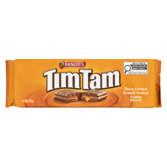 Arnott's TimTam Chewy Caramel Chocolate Biscuits, 175-g