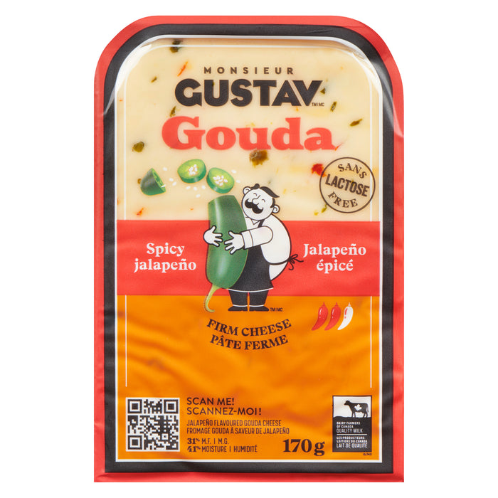 Monsieur Gustav Gouda Cheese Jalapeno, 170-g