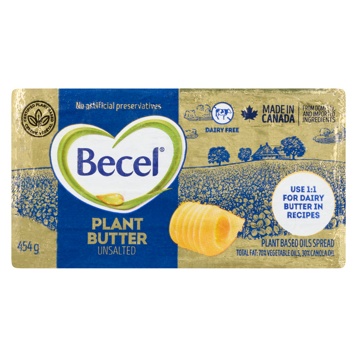 Becel Plant Based Spread Unsalted, 454 g