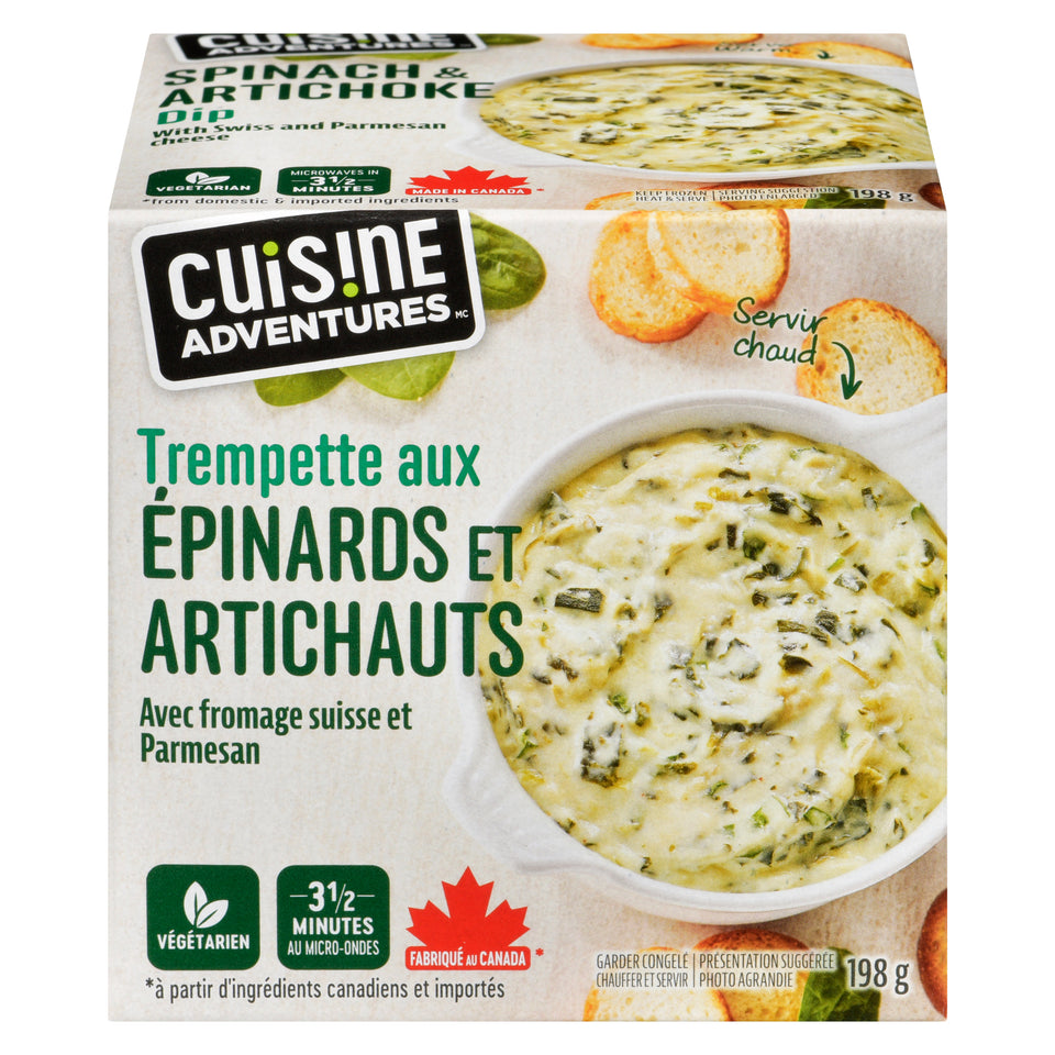 Cuisine Adventures Spinach & Artichoke Dip, 198-g – Giant Tiger