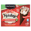 Chapman's Holiday Moments Winter Cocoa Ice Cream Cones, 6 Pack, 120-ml