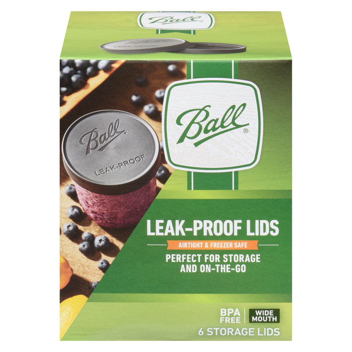 Ball Leak-Proof Lids Wide Mouth Storage Lids, 6-Pack