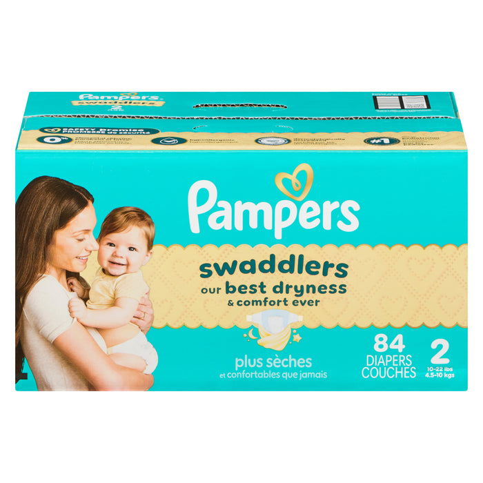 Pampers Swaddlers Diapers, Size 2, 84-Pack