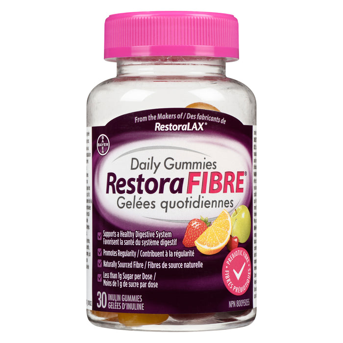 RestoraFIBRE Daily Gummies 30 Inulin Gummies