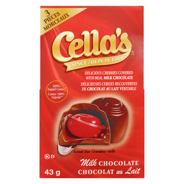 Cella's Milk Chocolate Covered Cherries, 3-Pack, 43-g