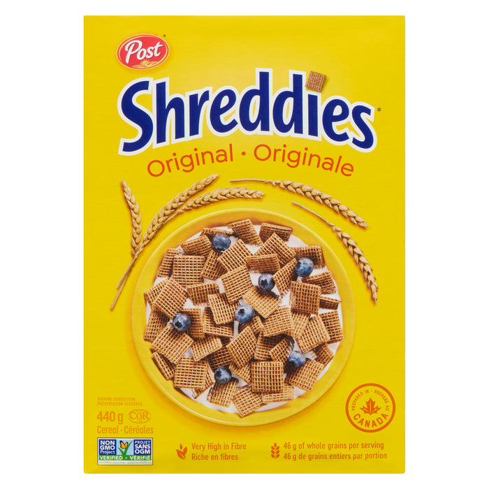 Céréales Post Shreddies, originale, 440 g
