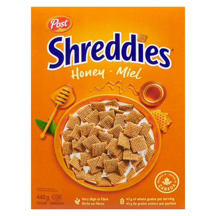 Post Shreddies Cereal Honey, 440-g