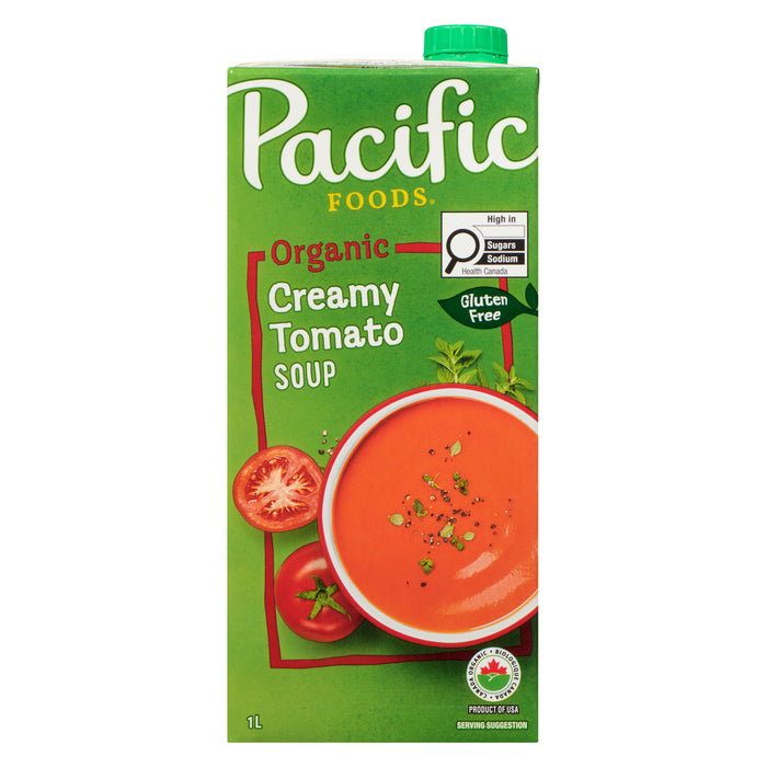 Soupe crémeuse aux tomates biologique Pacific Foods, 1 L