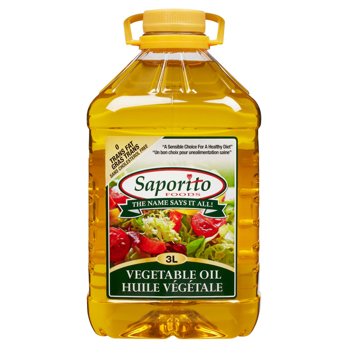 Saporito Foods Huile Végétale, 3 L