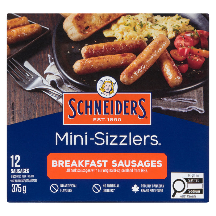 Schneiders Mini-Sizzlers Saucisses à Déjeuner, emb de 12, 375-g