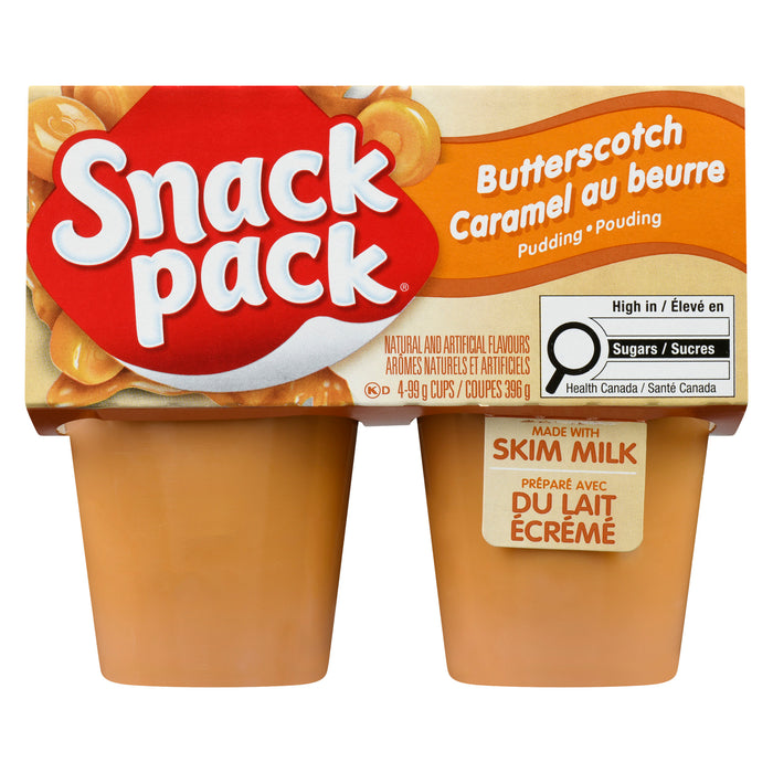 Pouding saveur caramel au beurre Snack Pack, emb. de 4, 396 g