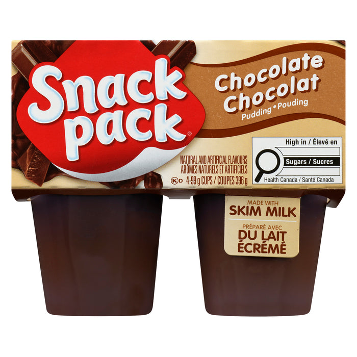 Snack Pack Chocolate Pudding 4pk - 396g