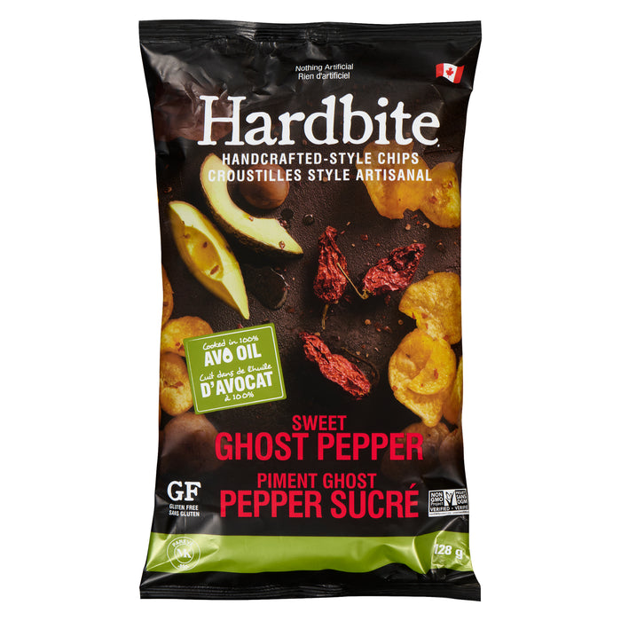 Hardbite Handcrafted-Style Chips Sweet Ghost Pepper, 128-g
