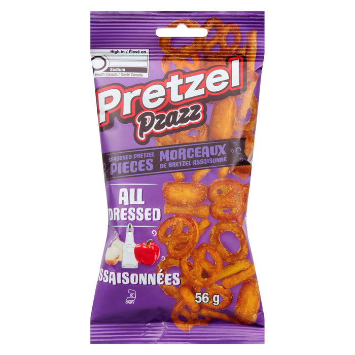 Pretzel Pzazz Morceaux de Bretzel Assaisonné Assaisonnés, 56-g