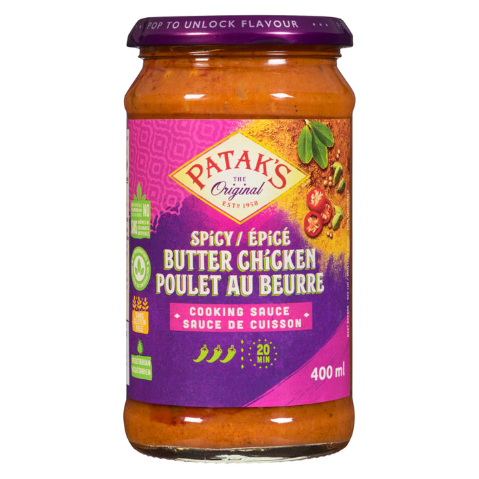 Patak's Cooking Sauce Spicy Butter Chicken, 400-ml