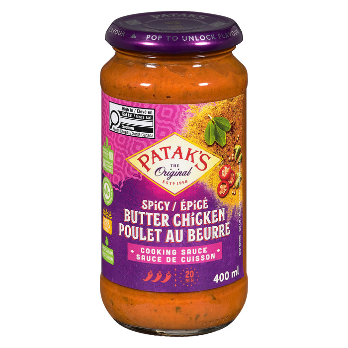 Patak's Cooking Sauce Spicy Butter Chicken, 400-ml