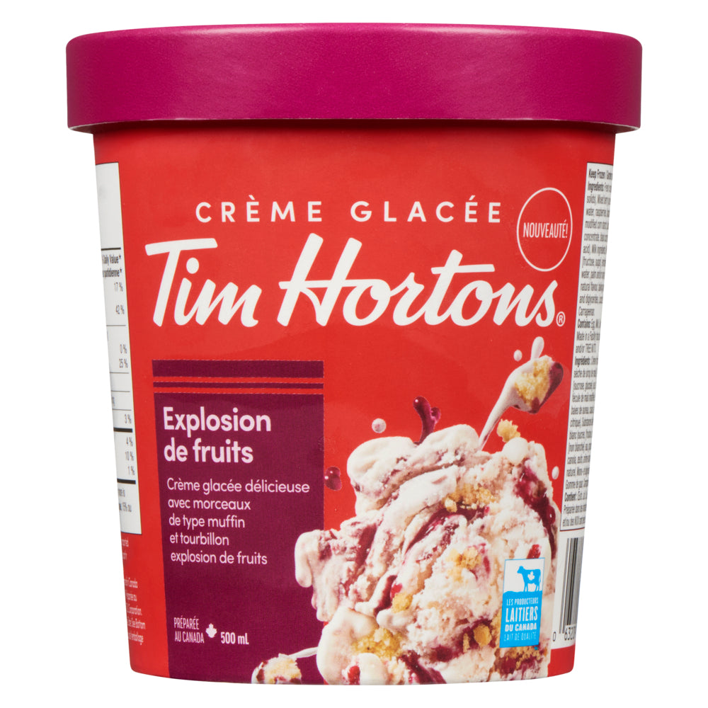 Tim Hortons Fruit Explosion Ice Cream, 500ml Giant Tiger