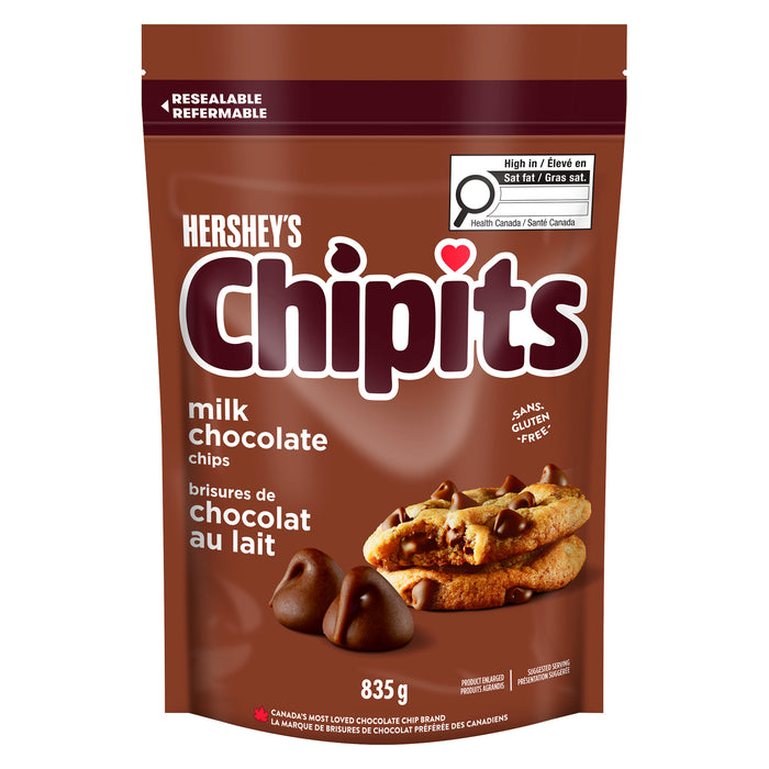 Hershey's Chipits Milk Chocolate Chips, 835-g