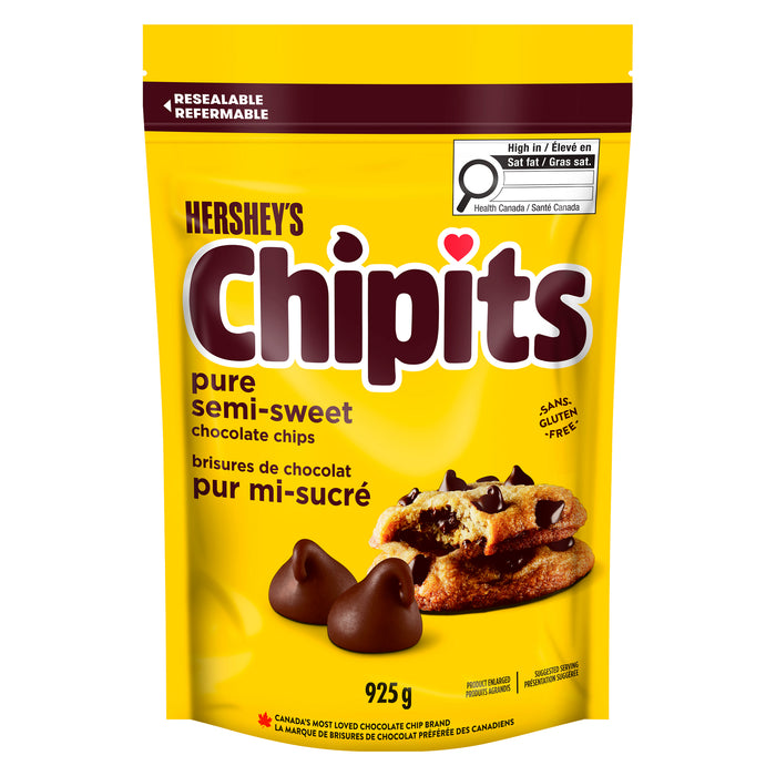 Brisures de chocolat pur mi-sucré Chipits Hershey's, 925 g