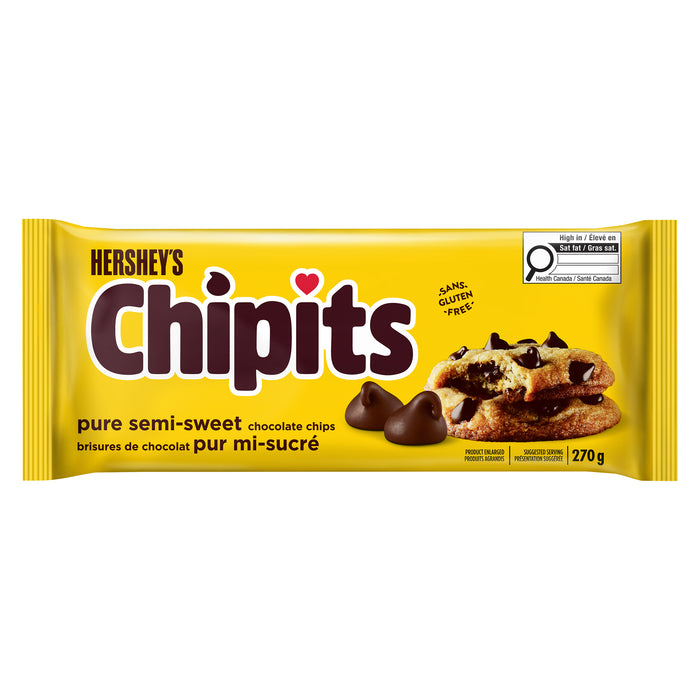 Brisures de chocolat pur mi-sucré Chipits Hershey's, 270 g