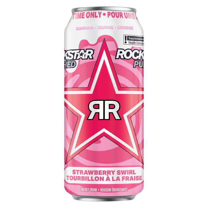 Rockstar Punched Strawberry Energy Drink - 473 ml