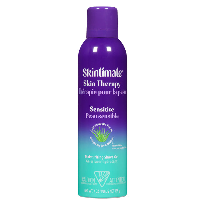 Skintimate Skin Therapy Gel à Raser Hydratant Lotionized Peau Sensible, 198 g