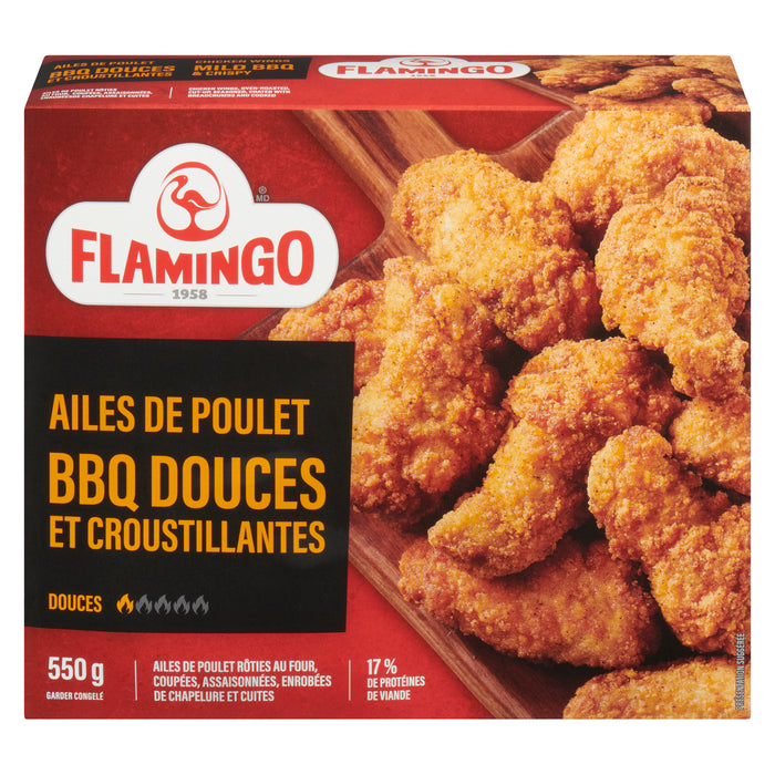 Flamingo ailes de poulet BBQ douces et croustillantes, 550 g
