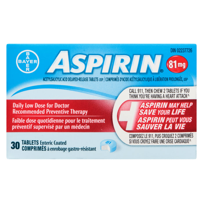 Aspirin Low Dose - 81mg.