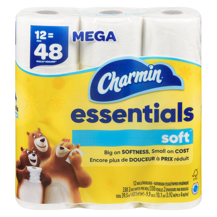Papier hygiénique Charmin Essentials Soft - emb. de 12