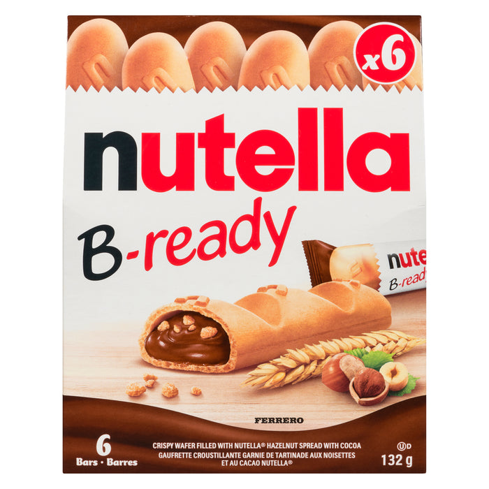 Nutella Ferrero B-ready - 6 Pack, 132 g