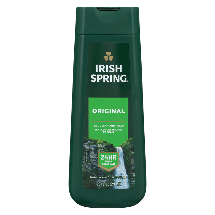 Irish Spring Gel Douche Hydratant Corps + Visage Original Clean, 591-ml