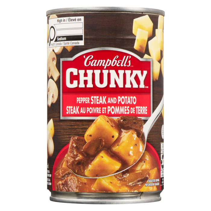 Campbell's Chunky Pepper Steak and Potato, 515-ml