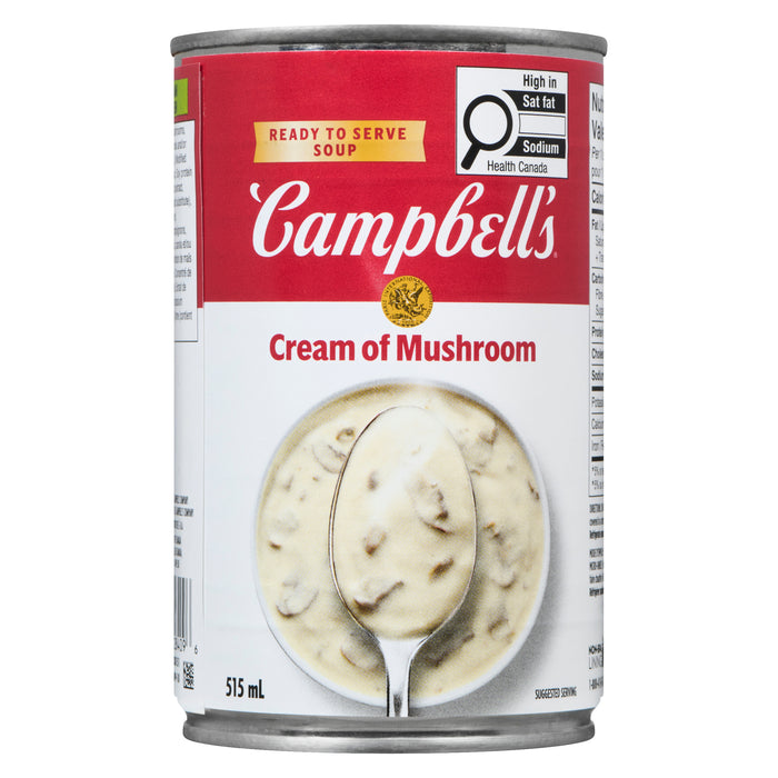 Campbell's soupe prête à servir crème de champignons, 515 ml