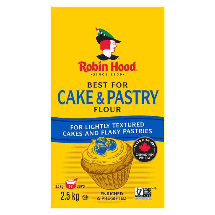 Robin Hood Premier Choix Farine à Gâteaux et Pâtisseries, 2.5 kg