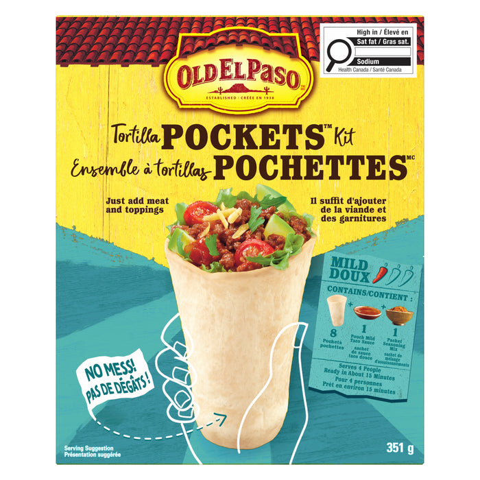 Ensemble de pochettes tortillas Old El Paso, 351 g