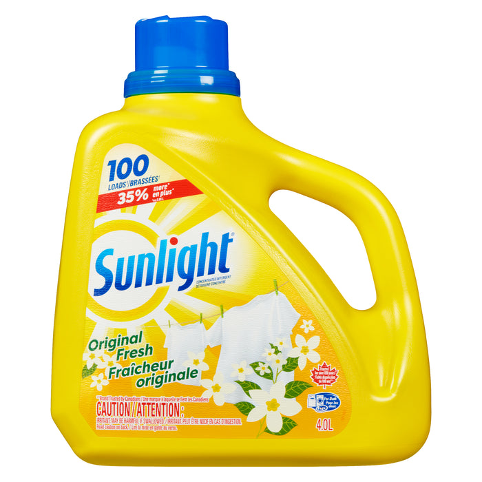 Détergent à lessive frais original Sunlight, 4 L