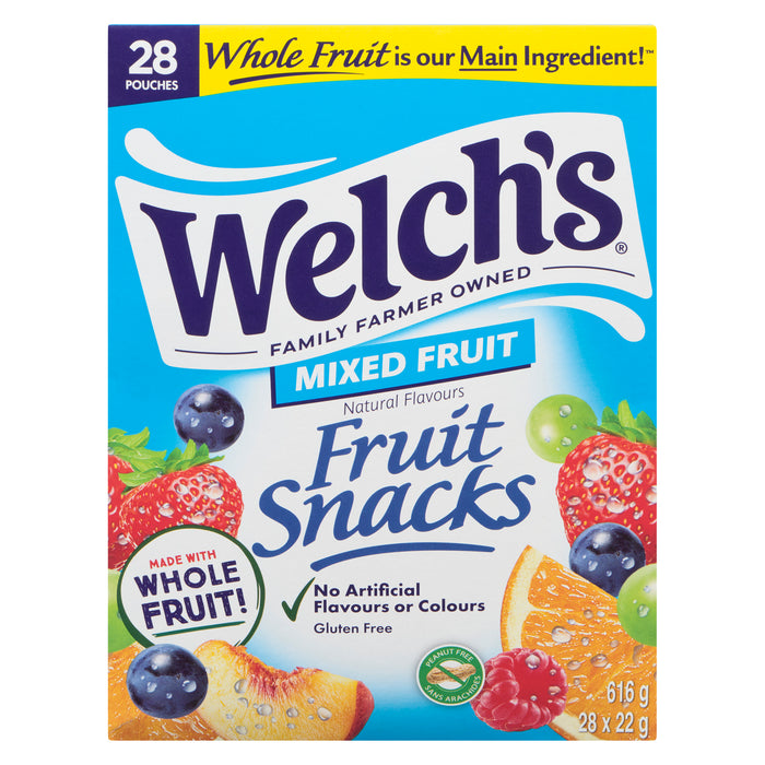 Welch's Mixed Fruit Fruit Snacks, 28-Pack, 22-g
