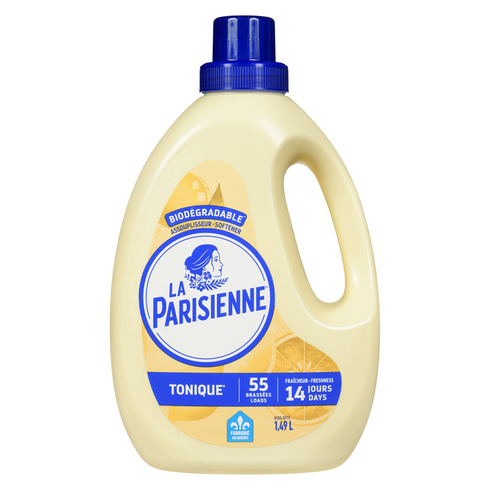 La Parisienne Assouplisseur Concentré Biodégradable Ultra Tonique, 55 Brassées, 1.49-L