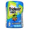 Trident Vibes Sour Patch Kids Sugar-Free Gum Blue Raspberry, 40 Pieces